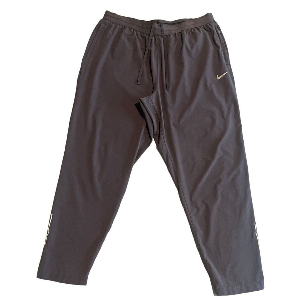 Nike Joggers Womens XL Gray Lightweight Zip Pockets Drawstrings Cropped Pants